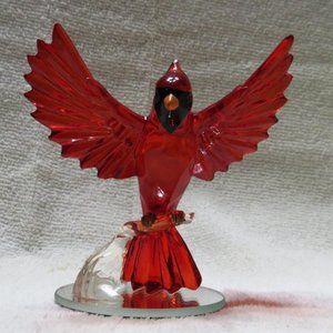Beauty of the Garnet - Cardinal Crystalline Figurine -- Collectible!